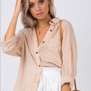 Summer beige sandbar top